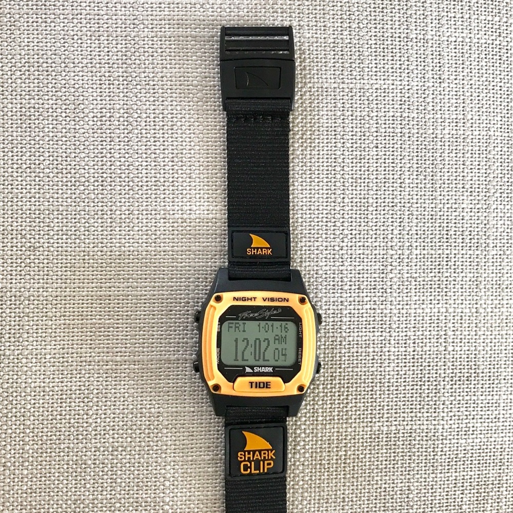 SHARK CLIP TIDE BLACK/ORANGE